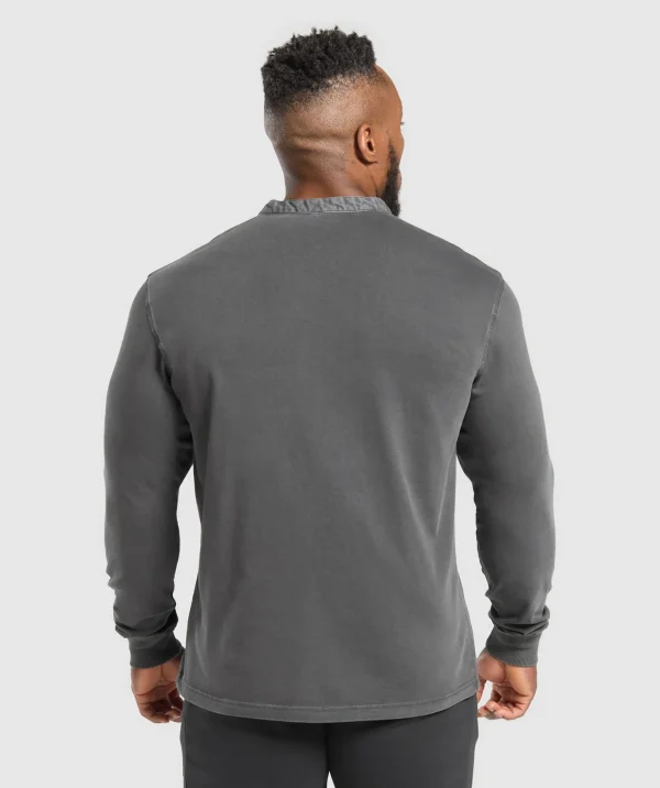 Heavyweight Woven Collar Henley