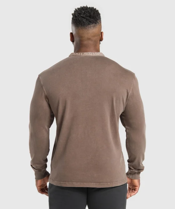 Heavyweight Woven Collar Henley