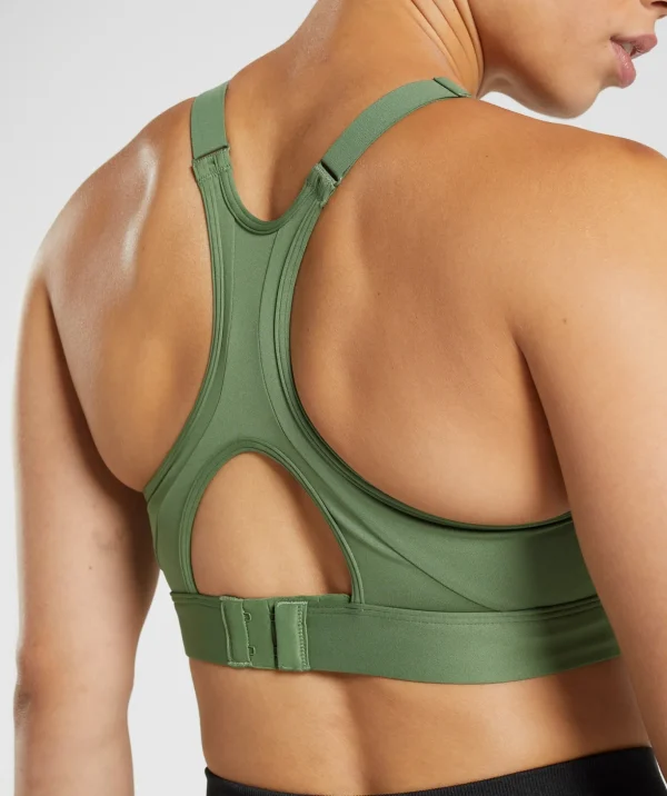 High Neck High Support Sports Bra