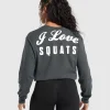 I Love Squats Long Sleeve Skater