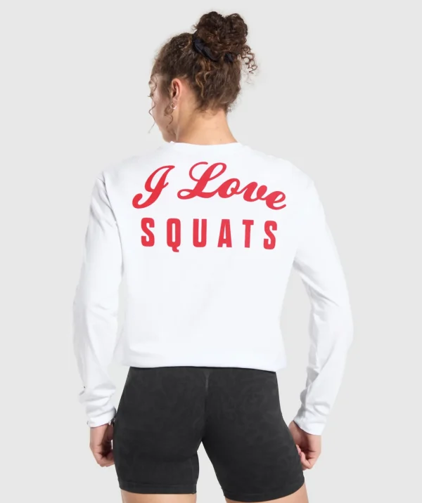 I Love Squats Long Sleeve Skater