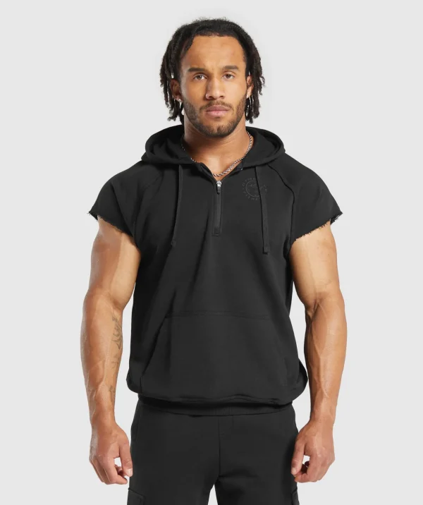 Legacy 1/4 Zip Cap Sleeve Hoodie