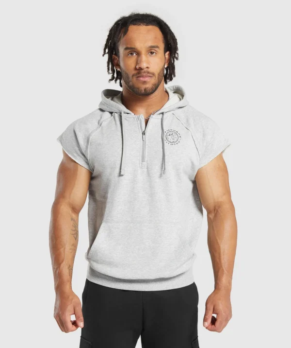 Legacy 1/4 Zip Cap Sleeve Hoodie