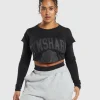 Lifting 2 In 1 Long Sleeve Crop Top