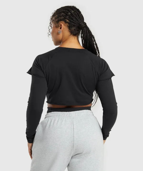 Lifting 2 In 1 Long Sleeve Crop Top