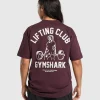 Lifting Club Graphic Oversized T-Shirt