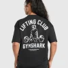 Lifting Club Graphic Oversized T-Shirt