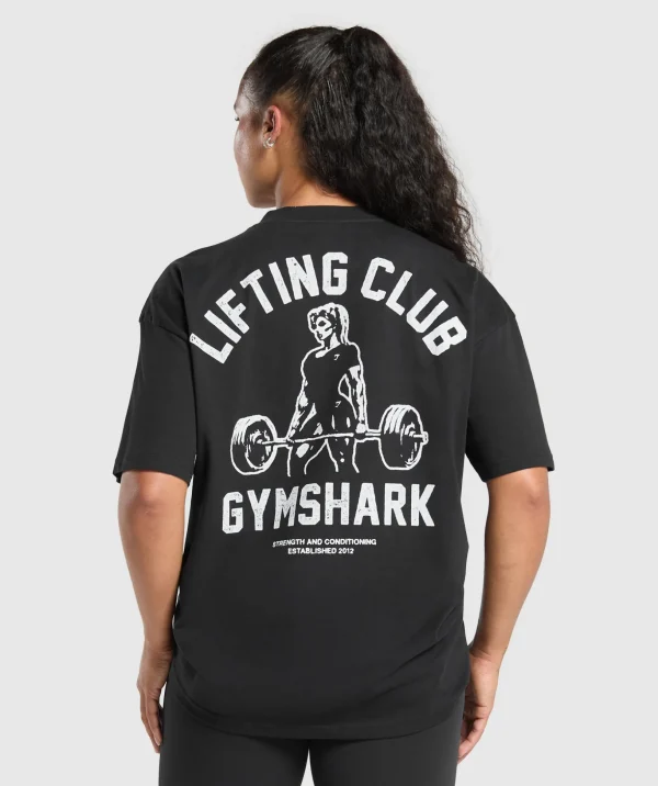 Lifting Club Graphic Oversized T-Shirt