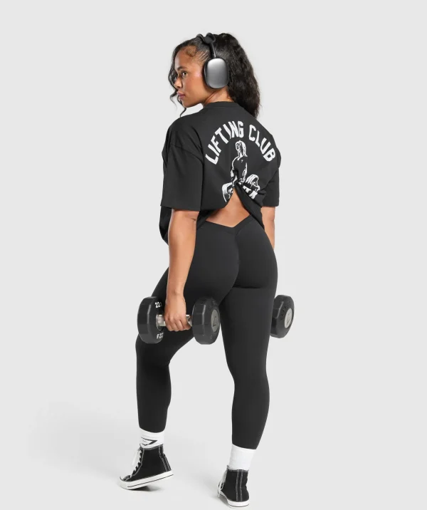 Lifting Club Graphic Oversized T-Shirt