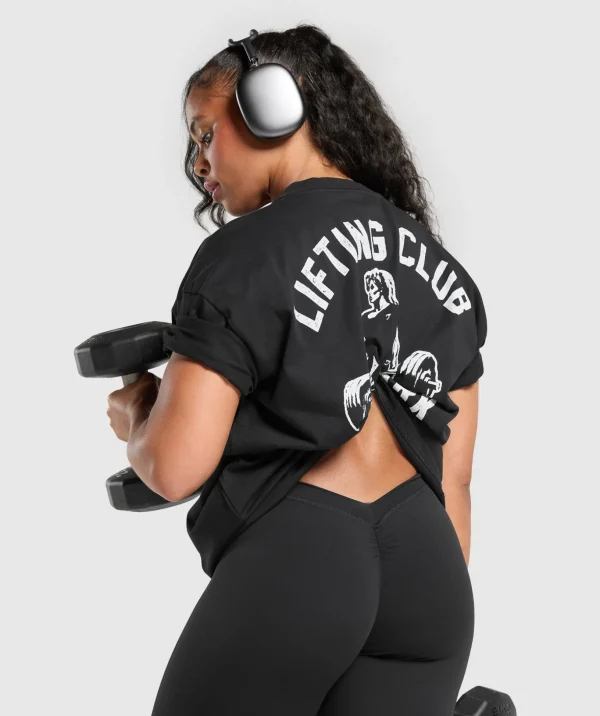 Lifting Club Graphic Oversized T-Shirt