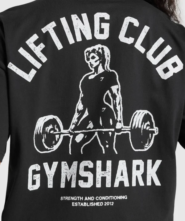 Lifting Club Graphic Oversized T-Shirt