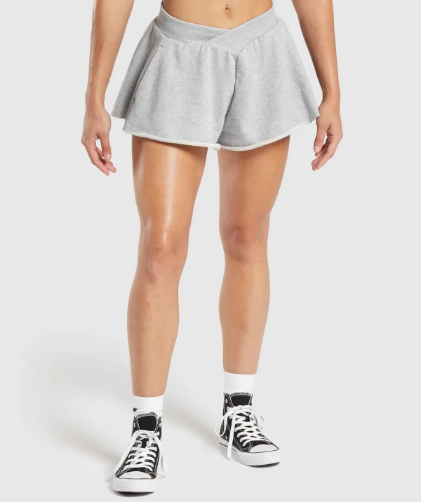 Lifting Crossover Cotton Shorts