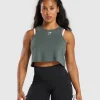 Lifting Essential Cotton Crop Tank