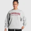 Lifting Essentials Graphic Brushed Oversized Sweatshirt