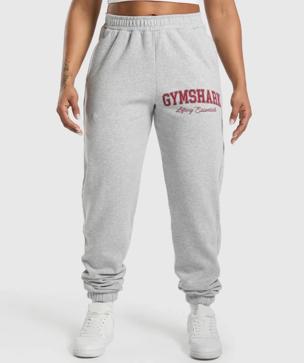 Lifting Essentials Graphic Brushed Oversized Joggers