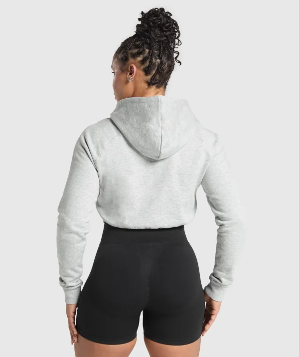 Lifting Essentials Graphic Cropped Hoodie