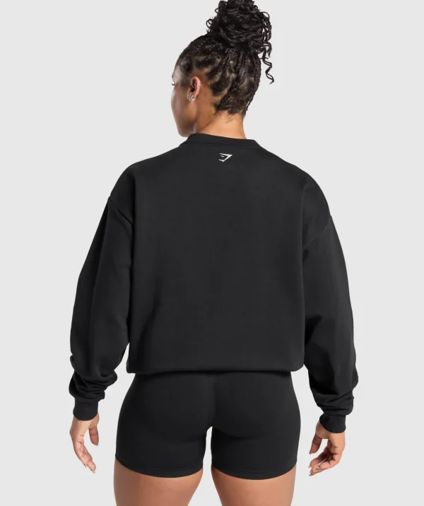 Lifting Essentials Graphic Brushed Oversized Sweatshirt