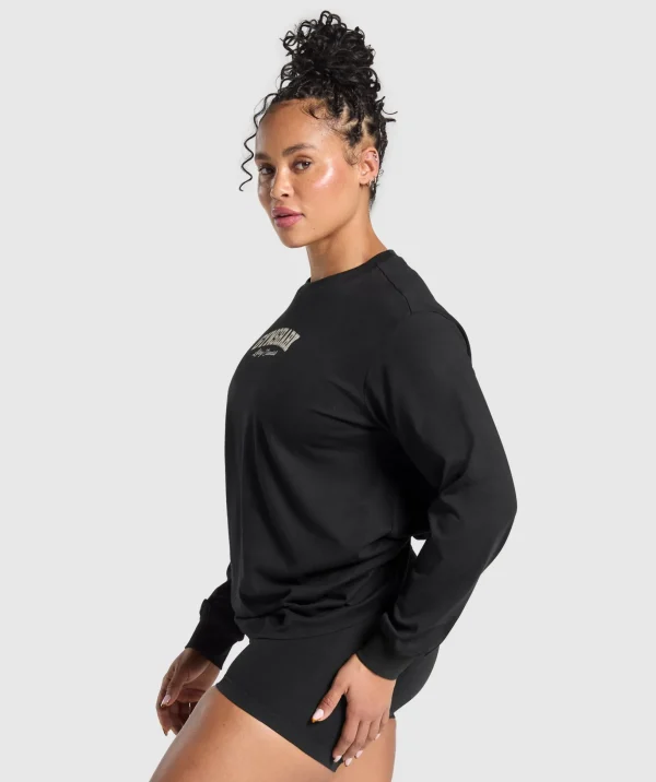 Lifting Essentials Graphic Long Sleeve Top