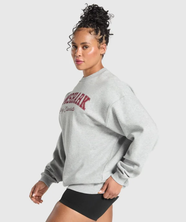 Lifting Essentials Graphic Brushed Oversized Sweatshirt