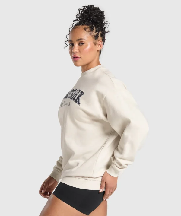 Lifting Essentials Graphic Brushed Oversized Sweatshirt