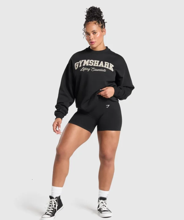 Lifting Essentials Graphic Brushed Oversized Sweatshirt