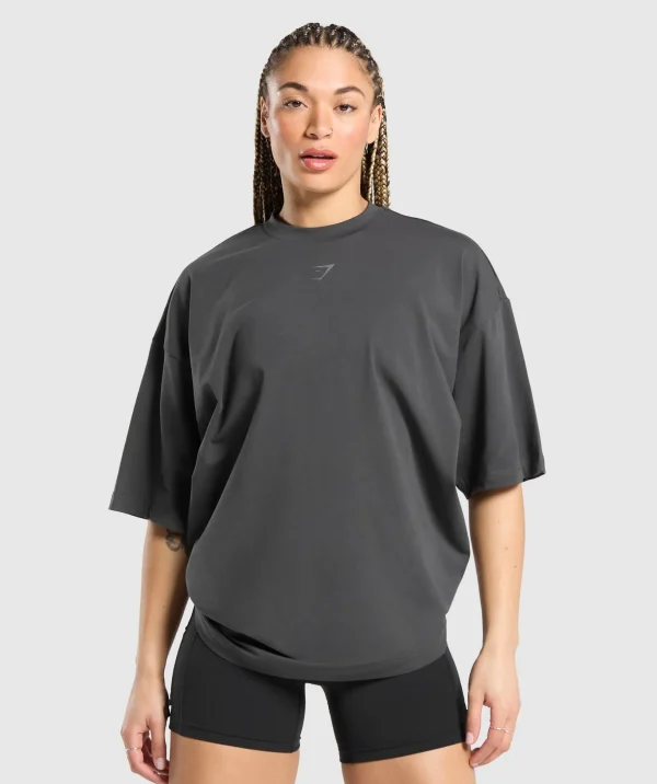 Lifting Graphic Oversized Baggy T- Shirt