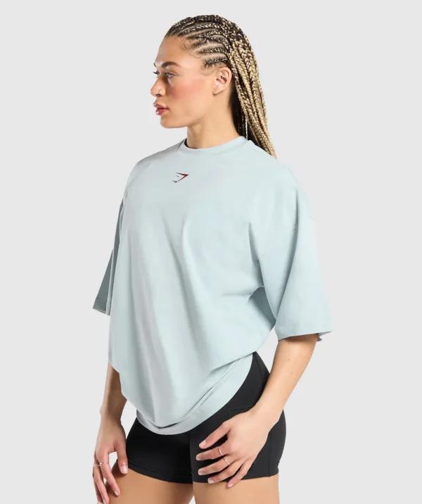 Lifting Graphic Oversized Baggy T- Shirt