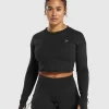 Lifting Long Sleeve Crop Top