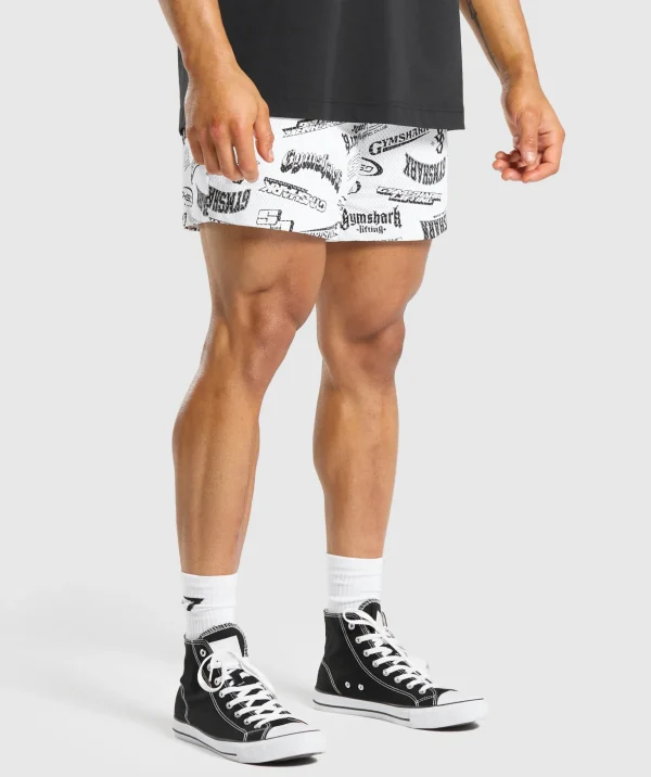 Logomania Mesh 5" Shorts