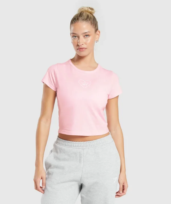 Love Hearts Crop Top