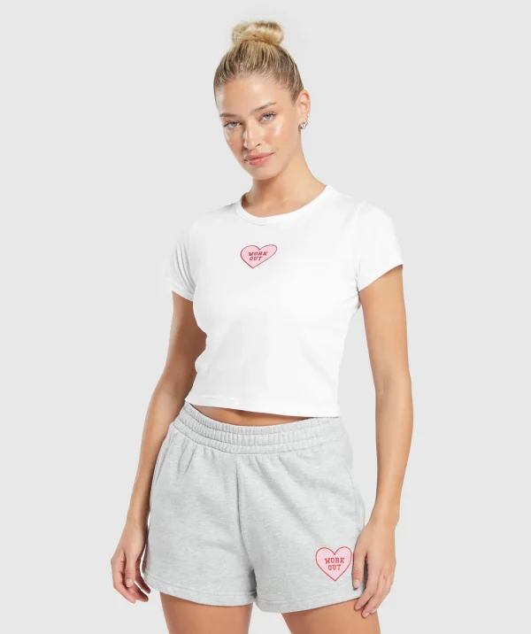 Love Hearts Crop Top