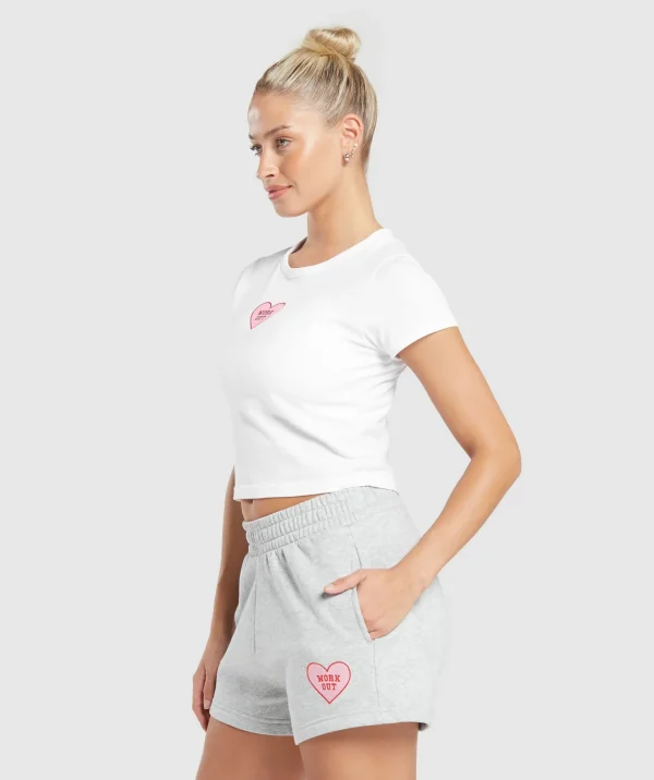 Love Hearts Crop Top