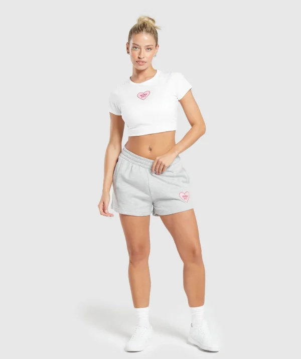 Love Hearts Crop Top