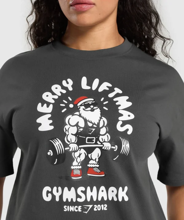 Merry Liftmas Oversized T-Shirt