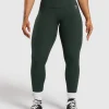 Mesh Waistband Leggings