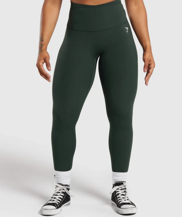 Mesh Waistband Leggings