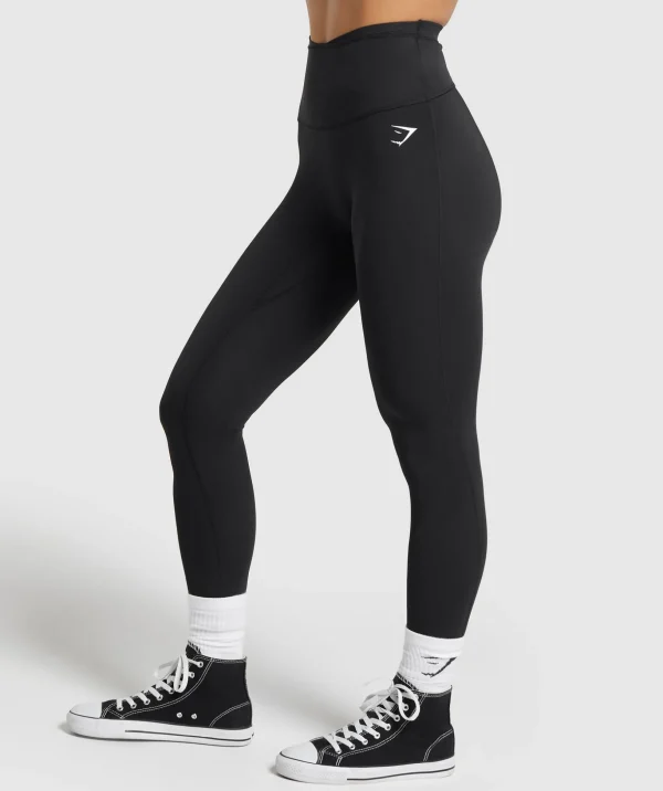 Mesh Waistband Leggings