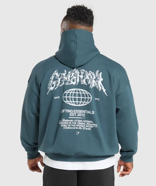 Metal Lifting Graphic Hoodie