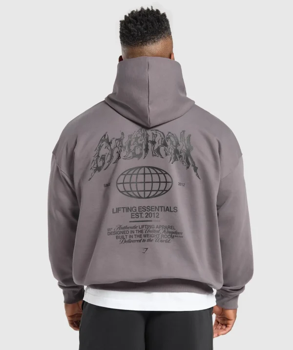 Metal Lifting Graphic Hoodie