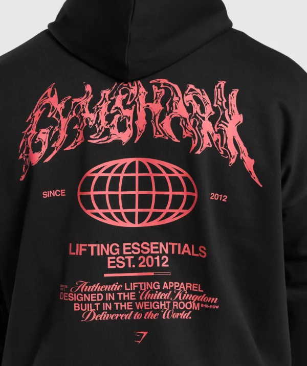 Metal Lifting Graphic Hoodie