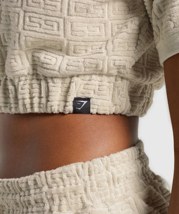 Monogram Towel Crop Top