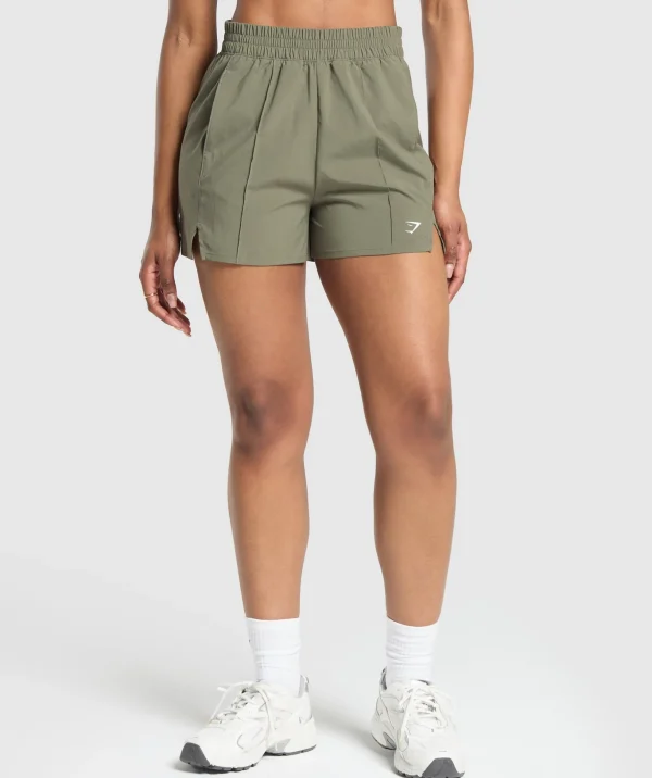 Pintuck Shorts