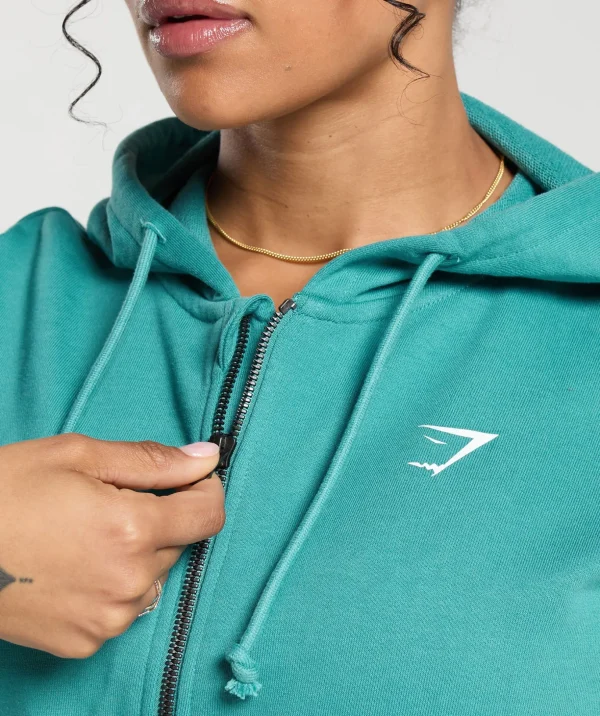 Power Midi Zip Hoodie