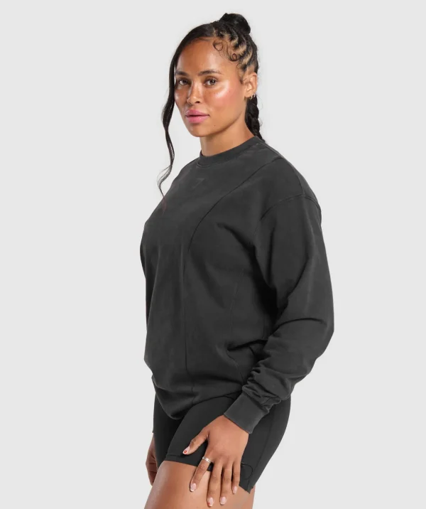 Power Oversized Long Sleeve Top