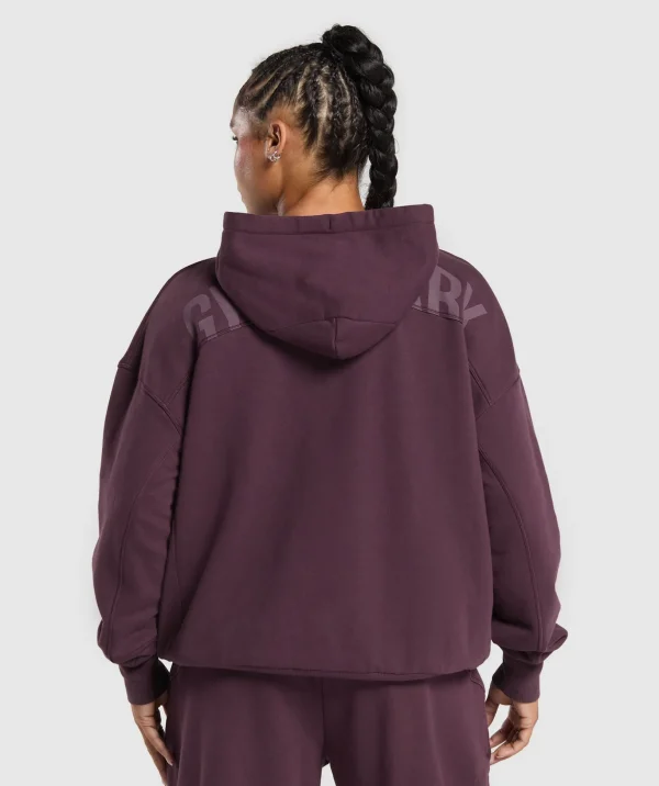 Power Oversized Zip Hoodie