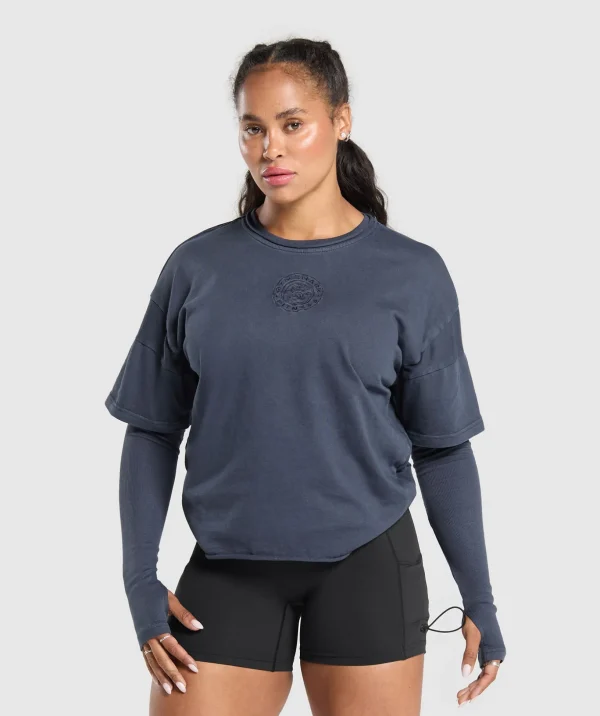 Premium Legacy Washed 2-in-1 Long Sleeve