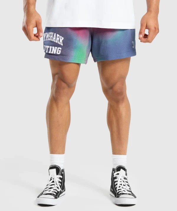 Printed Lifting Mesh 5" Shorts