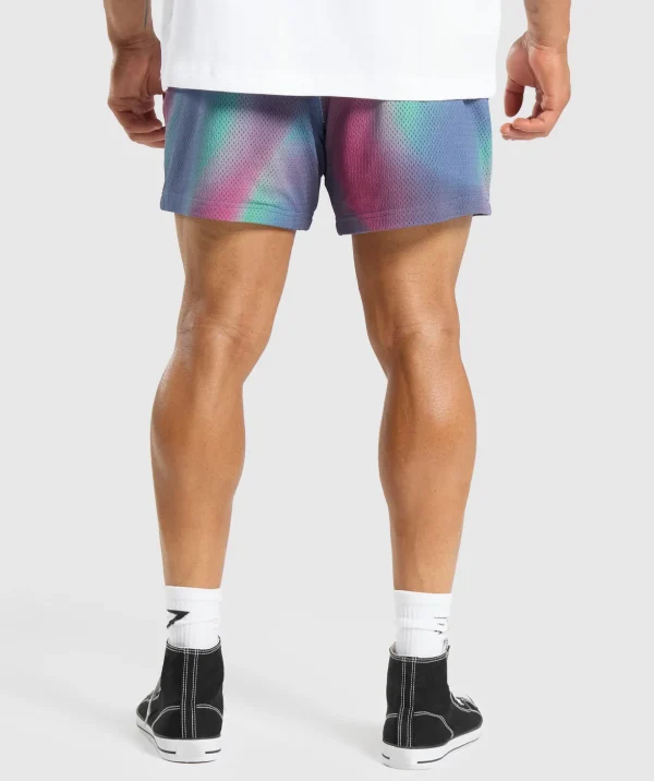 Printed Lifting Mesh 5" Shorts