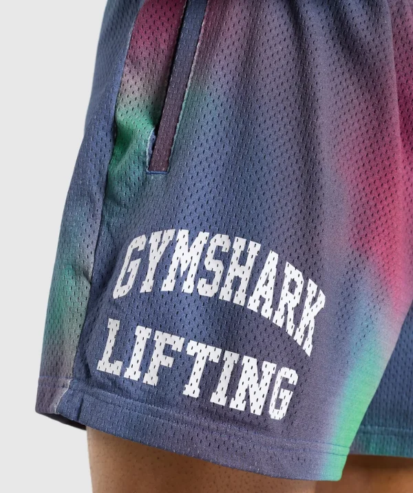 Printed Lifting Mesh 5" Shorts