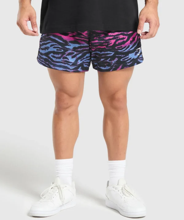 Printed Mesh 5" Shorts